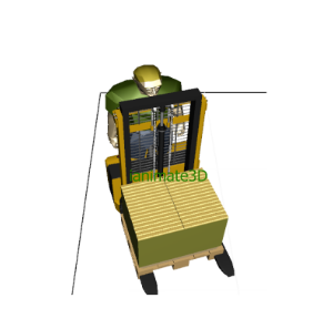3D Pallet Jack with Worker